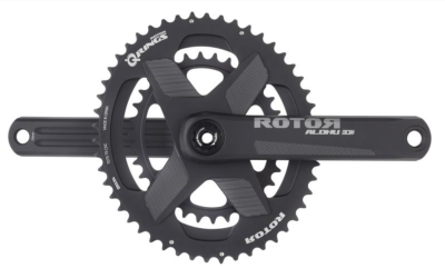 Шатуны Rotor Aldhu 3D+ Crank Arms Black 175mm (C02-102-21010-0) фото в интернет-магазине FrontFlip.Ru
