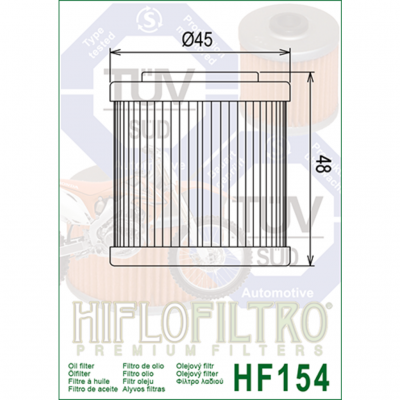HIFLOFILTRO Масляные фильтры (HF154) фото в интернет-магазине FrontFlip.Ru