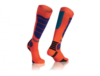 Гольфы кроссовые детские Acerbis MX IMPACT KID Orange/Blue фото в интернет-магазине FrontFlip.Ru