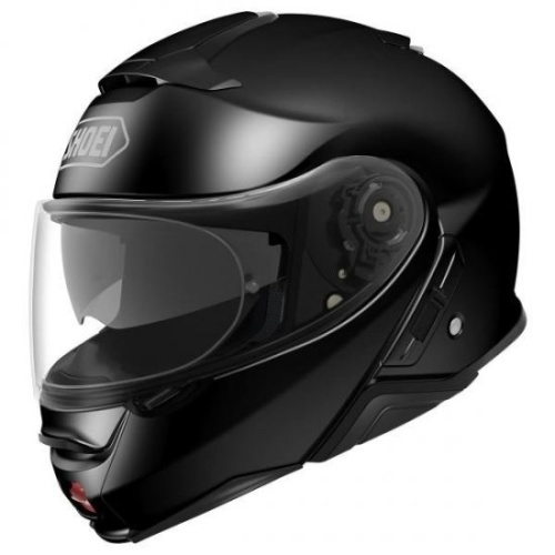 SHOEI Мотошлем NEOTEC II PLAIN черный, black фото в интернет-магазине FrontFlip.Ru