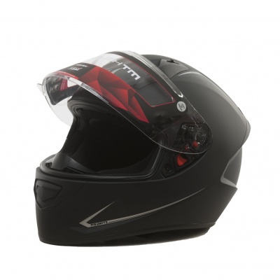 Мотошлем MT STINGER SINGLE MONO MATT BLACK фото в интернет-магазине FrontFlip.Ru