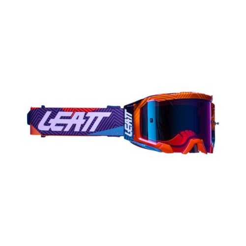 Очки Leatt Velocity 5.5 Iriz Neon Orange Blue UC 26% (8022010330) фото в интернет-магазине FrontFlip.Ru