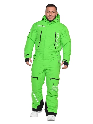 SNOW HEADQUARTER Снегоходный комбинезон мужской A-89017 Салатовый фото в интернет-магазине FrontFlip.Ru