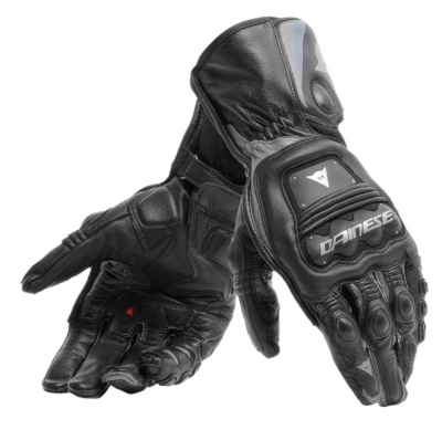Перчатки кожаные Dainese STEEL-PRO GLOVES Black/Anthracite фото в интернет-магазине FrontFlip.Ru