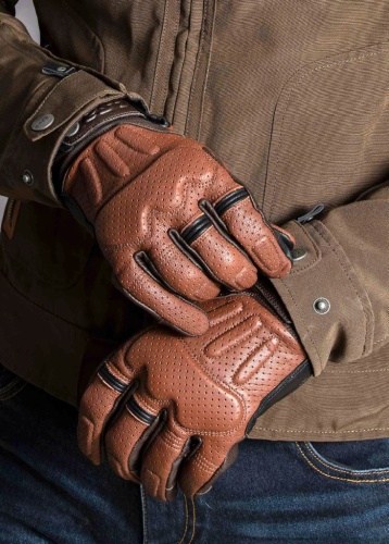 LS2 Мотоперчатки RUST MAN GLOVES коричневый фото в интернет-магазине FrontFlip.Ru