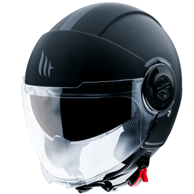 Шлем MT VIALE SV SOLID A1 Matt Black фото в интернет-магазине FrontFlip.Ru