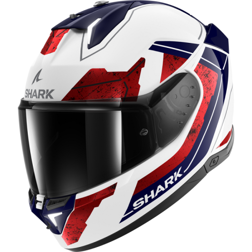 Шлем Shark SKWAL i3 RHAD White/Chrome/Red фото в интернет-магазине FrontFlip.Ru