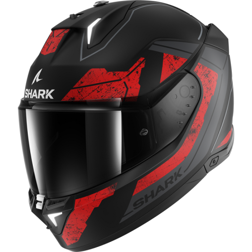 Шлем Shark SKWAL i3 RHAD MAT Black/Chrome/Red фото в интернет-магазине FrontFlip.Ru