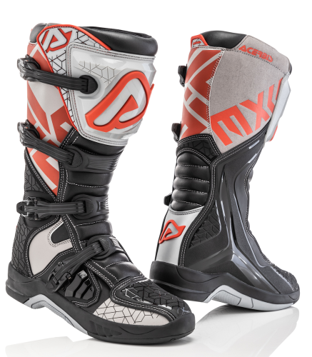 Мотоботы кроссовые Acerbis X-TEAM Black/Grey фото в интернет-магазине FrontFlip.Ru