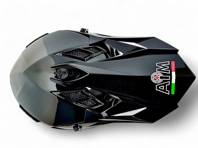 Шлем AiM RH855 (Fiber Glass) Black Glossy фото в интернет-магазине FrontFlip.Ru