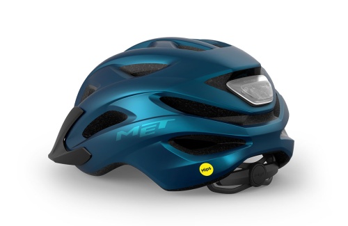 Велошлем Met Crossover MIPS Metallic Blue фото в интернет-магазине FrontFlip.Ru