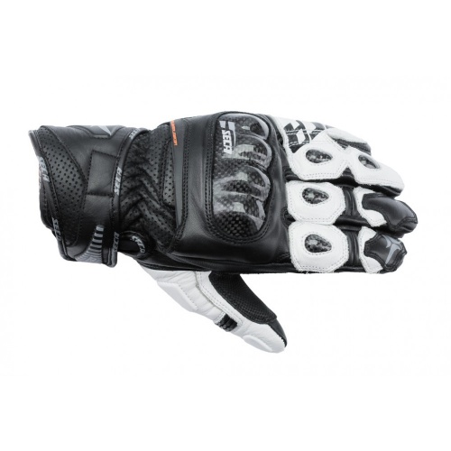 SECA Перчатки TRACKDAY SHORT WHITE/BLACK фото в интернет-магазине FrontFlip.Ru