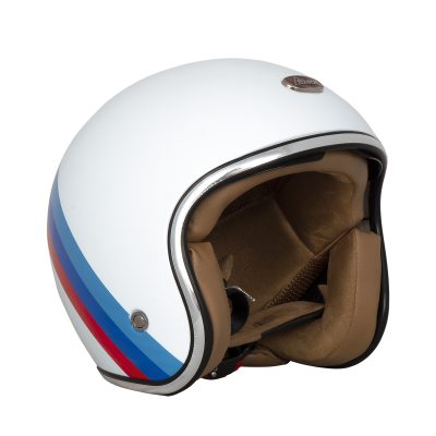 Шлем Beon B-108 WHITE/RED/BLUE фото в интернет-магазине FrontFlip.Ru