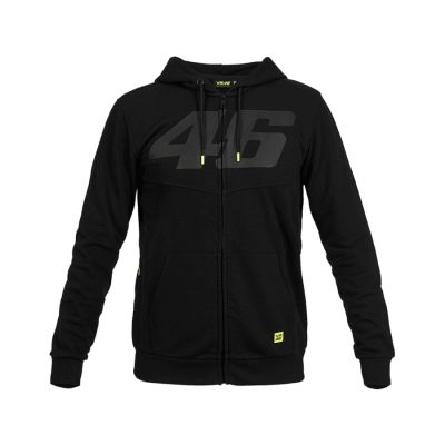 VR46 Худи Core 46 tone on tone мужск.черн фото в интернет-магазине FrontFlip.Ru