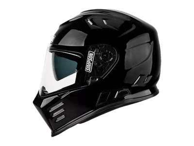 SIMPSON Шлем VENOM GLOSS BLACK фото в интернет-магазине FrontFlip.Ru