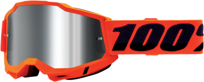 Очки 100% Accuri 2 Goggle Neon Orange / Mirror Silver Lens (50221-252-05) фото в интернет-магазине FrontFlip.Ru