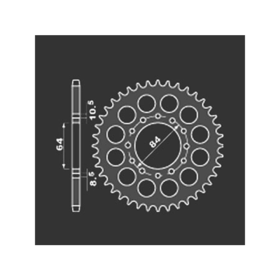 PBR Звезда задняя    811-45   (сталь) фото в интернет-магазине FrontFlip.Ru