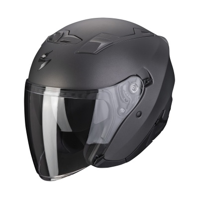 [SCORPION EXO] Мотошлем EXO-230 SOLID, цвет Антрацит Матовый фото в интернет-магазине FrontFlip.Ru